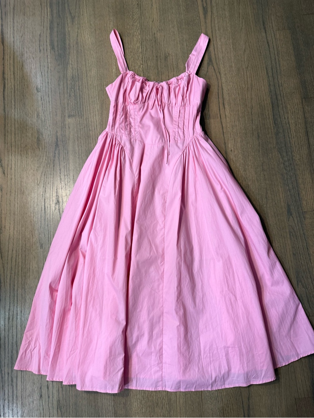Moon River Mid Dress-Pink-Size Medium